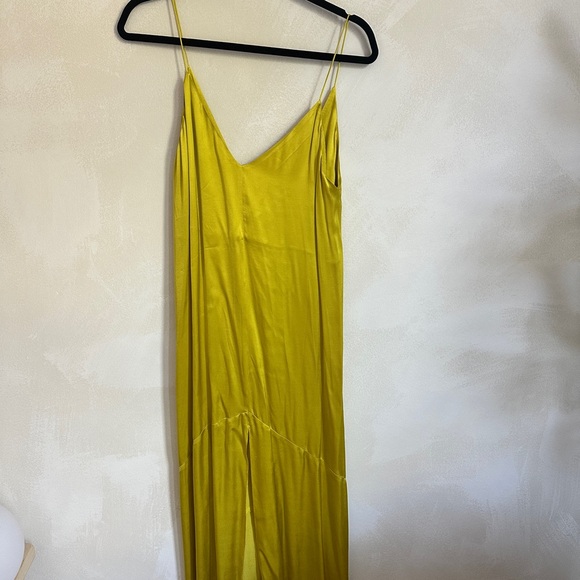 Massimo Dutti Dresses & Skirts - Massimo Dutti Yellow Spaghetti Strap Maxi Dress